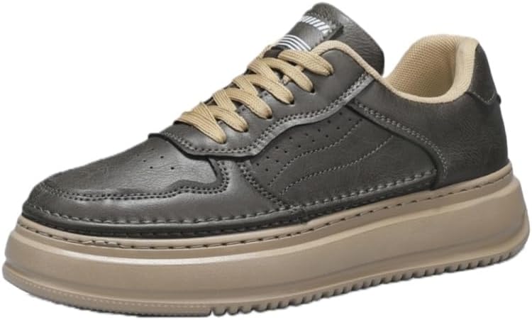 Мужские повседневные кроссовки с толстой подошвой на шнуровке, ретро-дизайн и простой стиль, подошва с противоскользящим эффектом и амортизацией Fusecottc, серый
Мужские повседневные кроссовки с толстой подошвой на шнуровке, ретро-дизайн и простой стиль, подошва с противоскользящим эффектом и амортизацией Fusecottc, серый