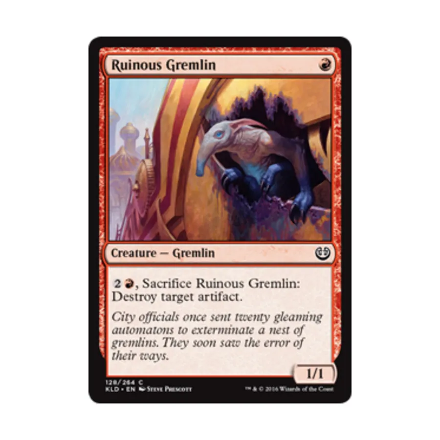 CCG Разрушительный Гремлин (клавиша C), MTG - Kaladesh
CCG Разрушительный Гремлин (клавиша C), MTG - Kaladesh