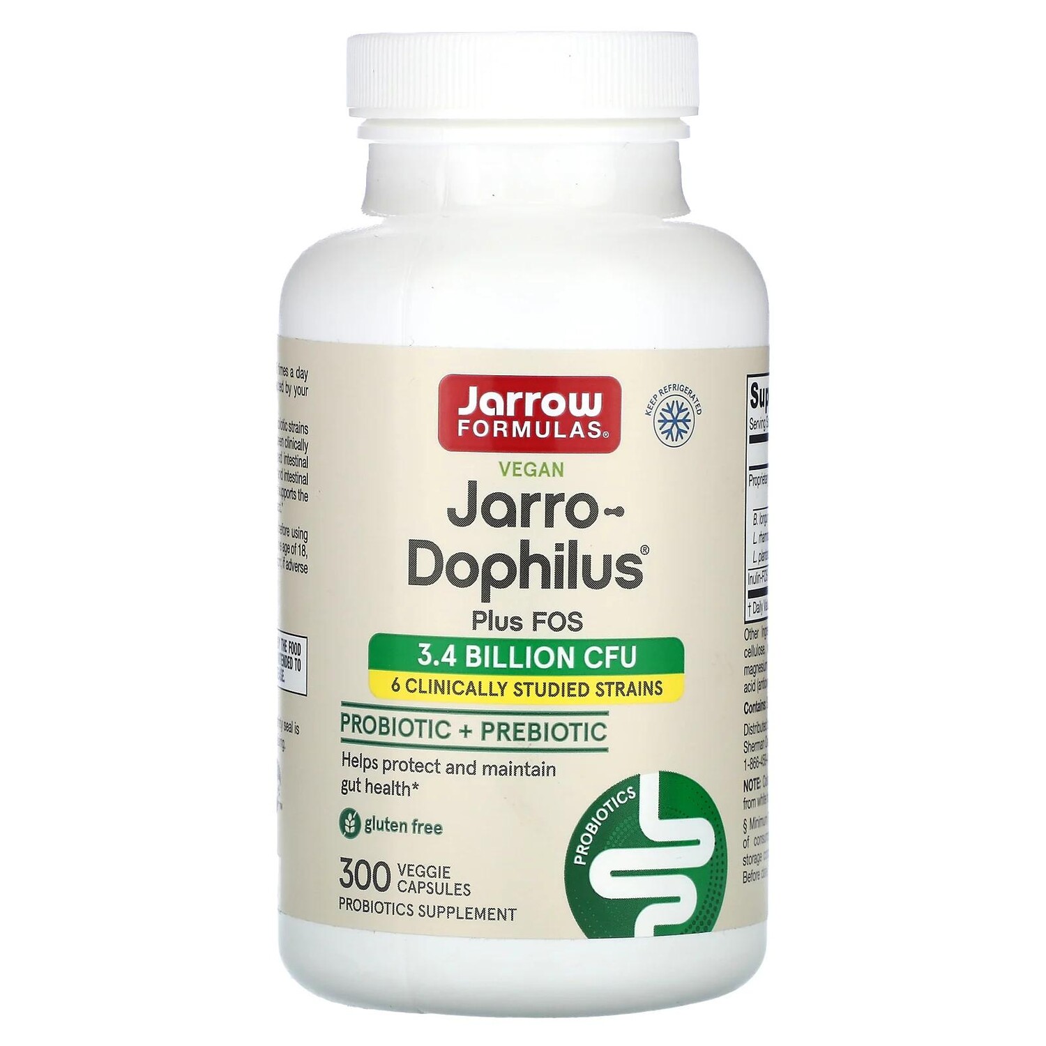Jarrow Formulas Jarro-Dophilus plus FOS 300 вег капсул
Jarrow Formulas Jarro-Dophilus plus FOS 300 вег капсул