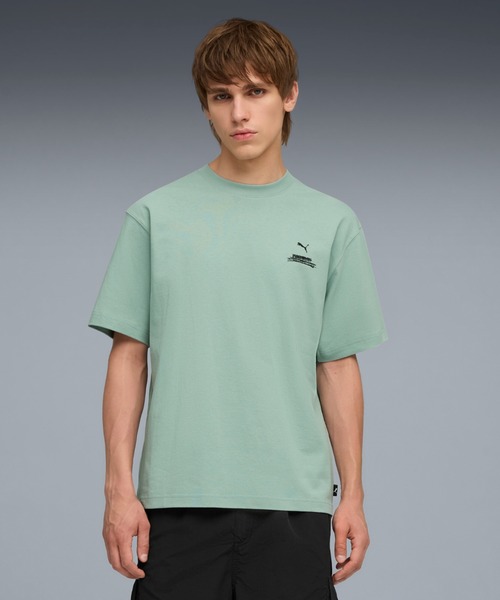 Мужская футболка с коротким рукавом, графическим принтом PUMA, изумрудный
Мужская футболка с коротким рукавом, графическим принтом PUMA, изумрудный