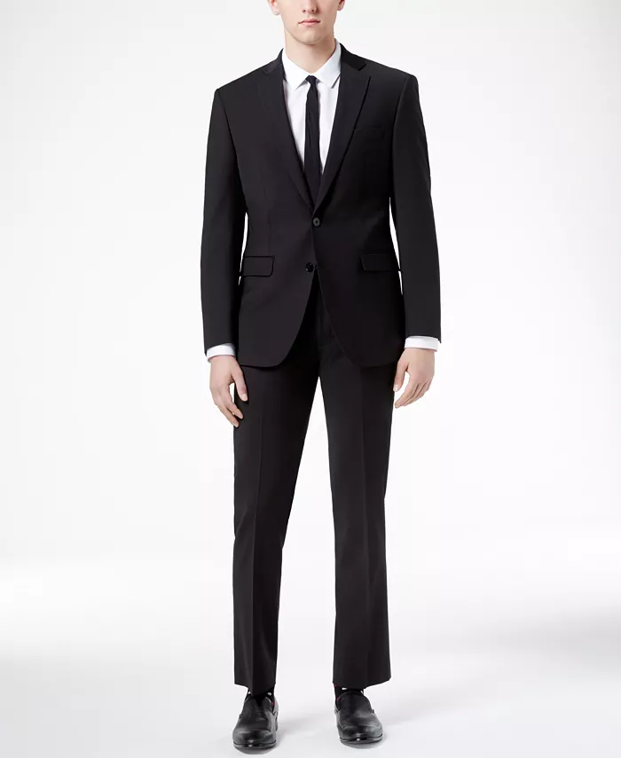 Мужской костюм Slim-Fit из шерсти с бесконечной эластичностью по отдельности Calvin Klein, черный
Мужской костюм Slim-Fit из шерсти с бесконечной эластичностью по отдельности Calvin Klein, черный