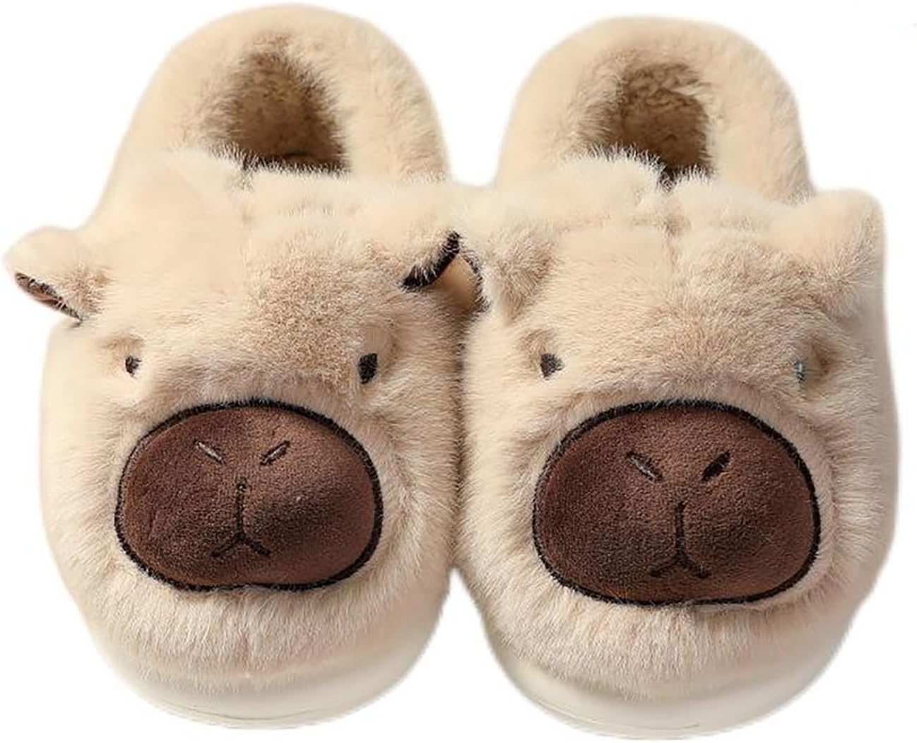 Домашние тапочки Zureto с капибарой для женщин и мужчин, зимние теплые пушистые тапочки с мягкой капибарой, бежевый
Домашние тапочки Zureto с капибарой для женщин и мужчин, зимние теплые пушистые тапочки с мягкой капибарой, бежевый