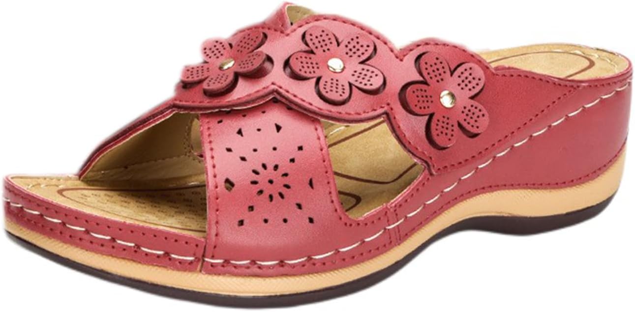 Женские босоножки на танкетке с летним цветочным узором, ортопедические, с открытым носком и перекрестными ремешками на платформе, удобные повседневные шлепанцы для ходьбы с поддержкой свода стопы Generic, красный
Женские босоножки на танкетке с летним цветочным узором, ортопедические, с открытым носком и перекрестными ремешками на платформе, удобные повседневные шлепанцы для ходьбы с поддержкой свода стопы Generic, красный