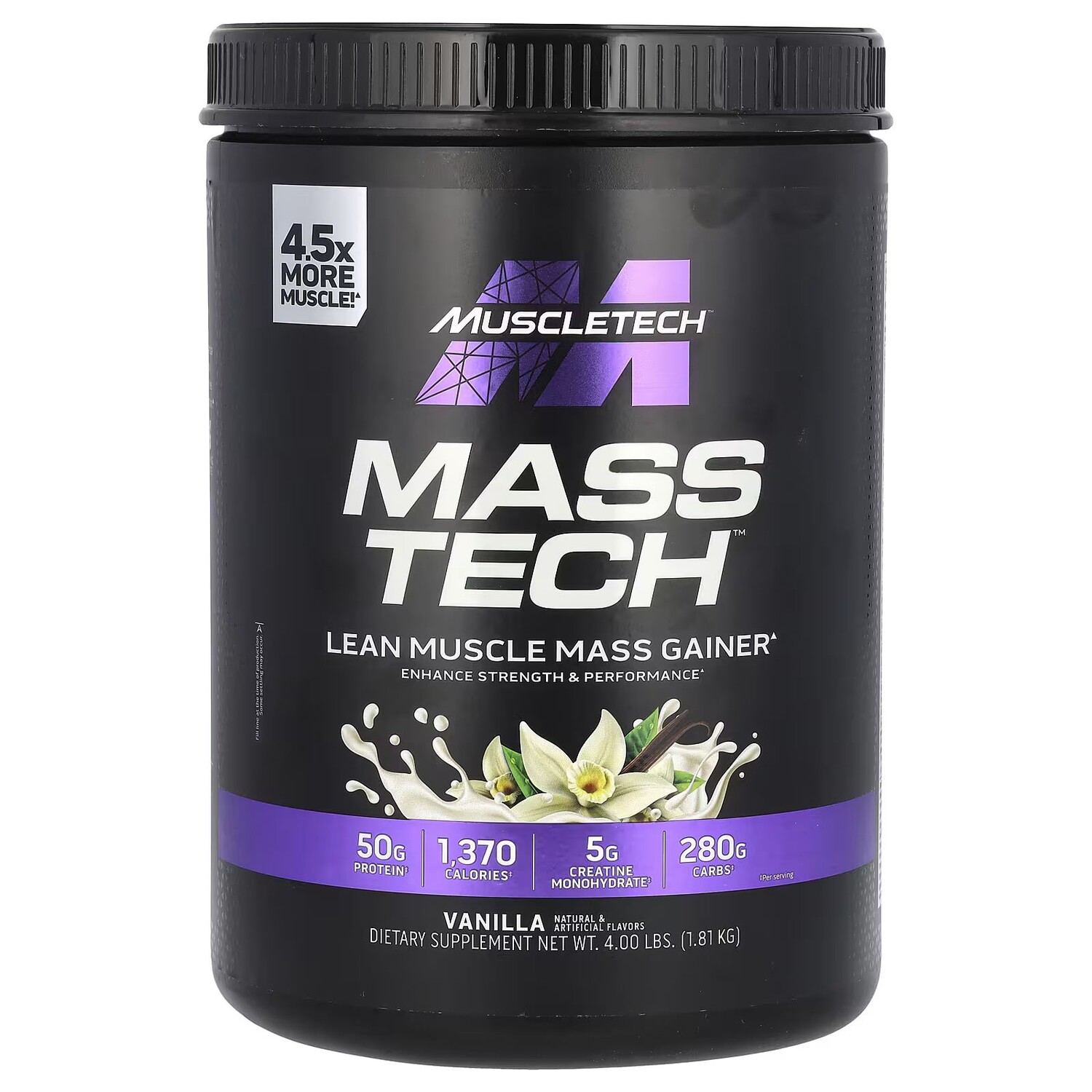 Mass Tech, средство для набора мышечной массы, ваниль, 4 фунта (1,81 кг) Muscletech
Mass Tech, средство для набора мышечной массы, ваниль, 4 фунта (1,81 кг) Muscletech