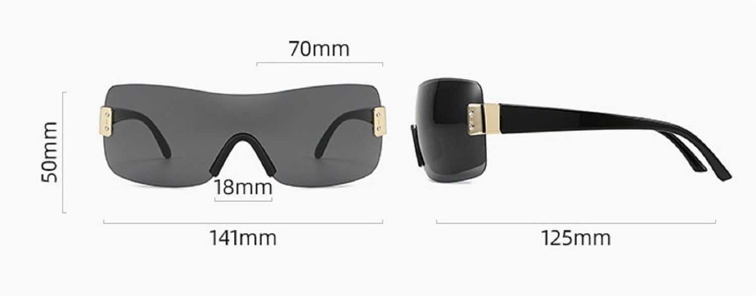 Женские цельные солнцезащитные очки, летние, большие, в стиле Y2K, квадратные, солнцезащитные очки-щитки для активного отдыха, с защитой от УФ-излучения mincl, Blue Mirror
Женские цельные солнцезащитные очки, летние, большие, в стиле Y2K, квадратные, солнцезащитные очки-щитки для активного отдыха, с защитой от УФ-излучения mincl, Blue Mirror