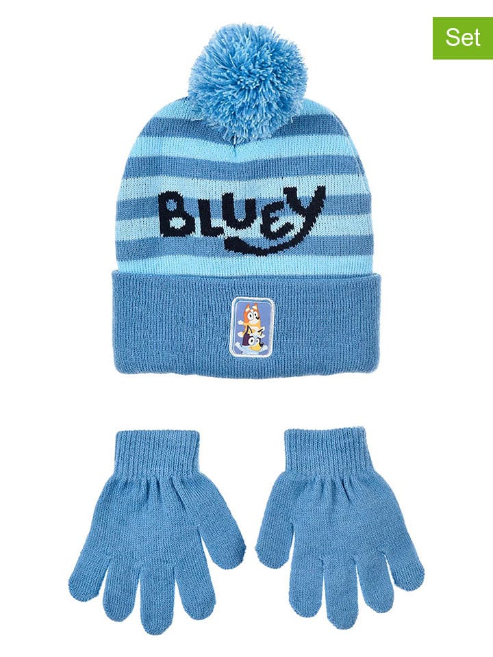 Bluey Комплект из 2 предметов: шапка и перчатки "Блюи" синего цвета
Bluey Комплект из 2 предметов: шапка и перчатки "Блюи" синего цвета