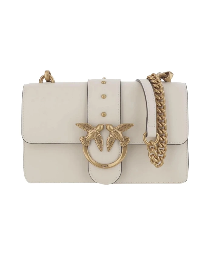 Кожаная сумка с клапаном, украшенная изображением влюбленных птичек. Pinko, белый
Кожаная сумка с клапаном, украшенная изображением влюбленных птичек. Pinko, белый
