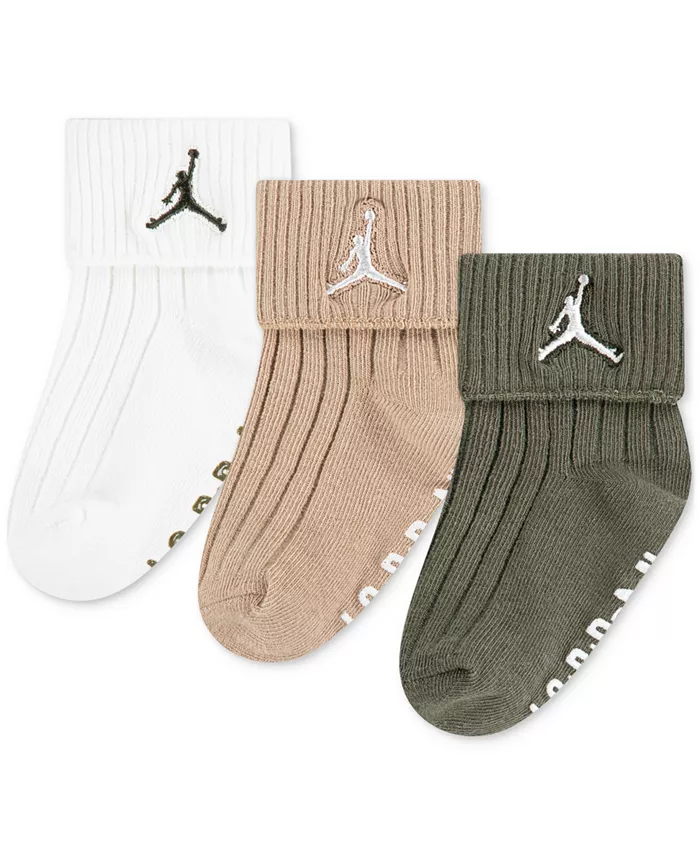 Носки с резинкой и застежкой-липучкой для мальчиков и девочек, 3 упаковки Jordan, белый
Носки с резинкой и застежкой-липучкой для мальчиков и девочек, 3 упаковки Jordan, белый