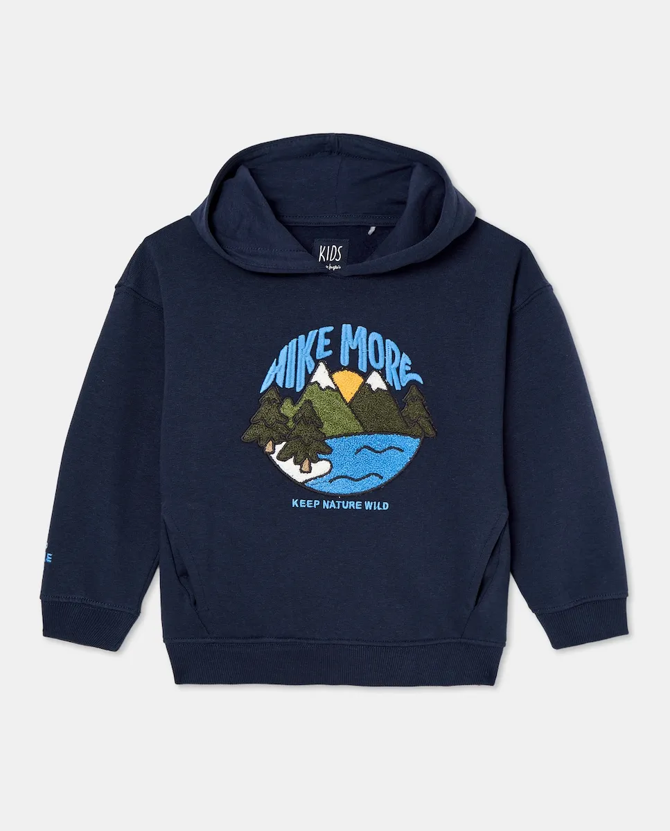 Толстовка с капюшоном и вышивкой мальчика Kids El Corte Inglés, синий
Толстовка с капюшоном и вышивкой мальчика Kids El Corte Inglés, синий