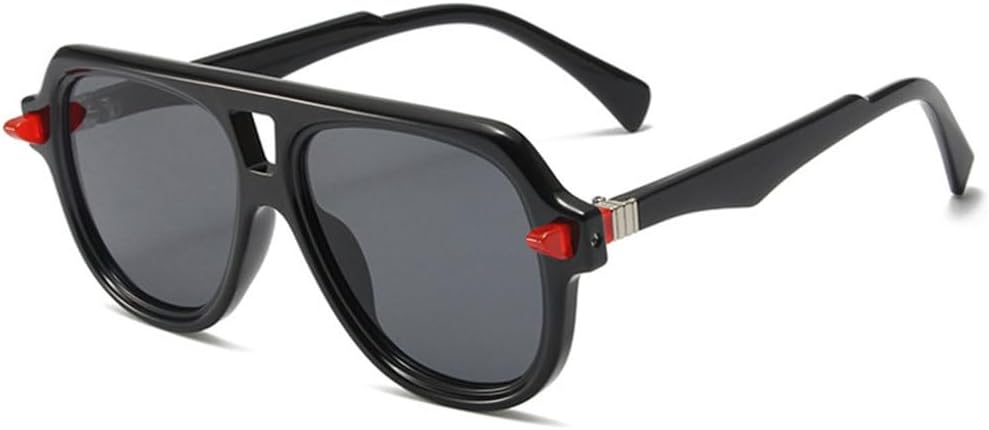 Мужские солнцезащитные очки в стиле ретро с двойной перемычкой, защита от УФ-излучения UV400, модные градиентные очки, трендовые женские солнцезащитные очки с заклепками, оранжевые солнцезащитные очки TYUVIVO, Red Gray
Мужские солнцезащитные очки в стиле ретро с двойной перемычкой, защита от УФ-излучения UV400, модные градиентные очки, трендовые женские солнцезащитные очки с заклепками, оранжевые солнцезащитные очки TYUVIVO, Red Gray