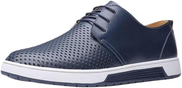 Мужские повседневные оксфорды для ходьбы, свадебные туфли на шнуровке, дышащие деловые туфли с перфорацией, модные плоские кроссовки Hhhchpm, синий
Мужские повседневные оксфорды для ходьбы, свадебные туфли на шнуровке, дышащие деловые туфли с перфорацией, модные плоские кроссовки Hhhchpm, синий