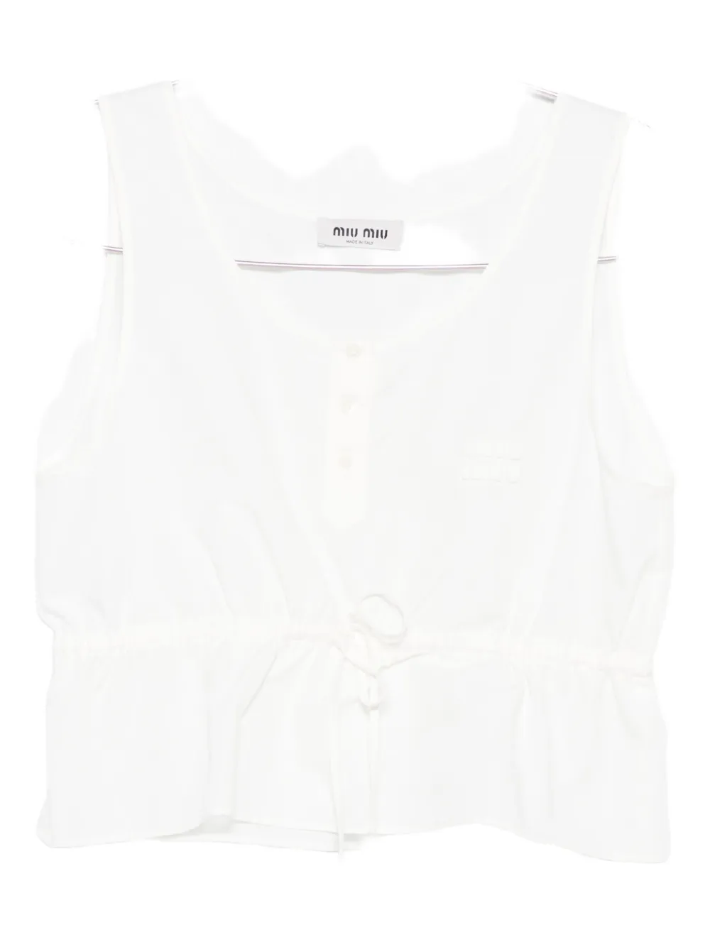 Топ с завязками Miu Miu, белый
Топ с завязками Miu Miu, белый