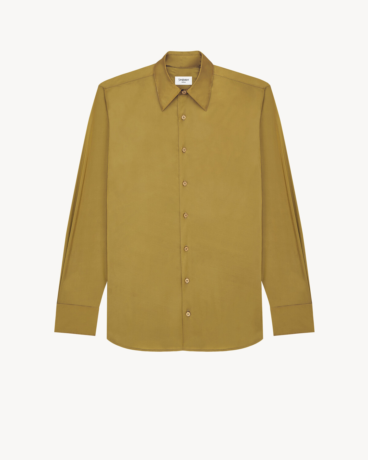 Рубашка из тафты SAINT LAURENT, коричневый
Рубашка из тафты SAINT LAURENT, коричневый