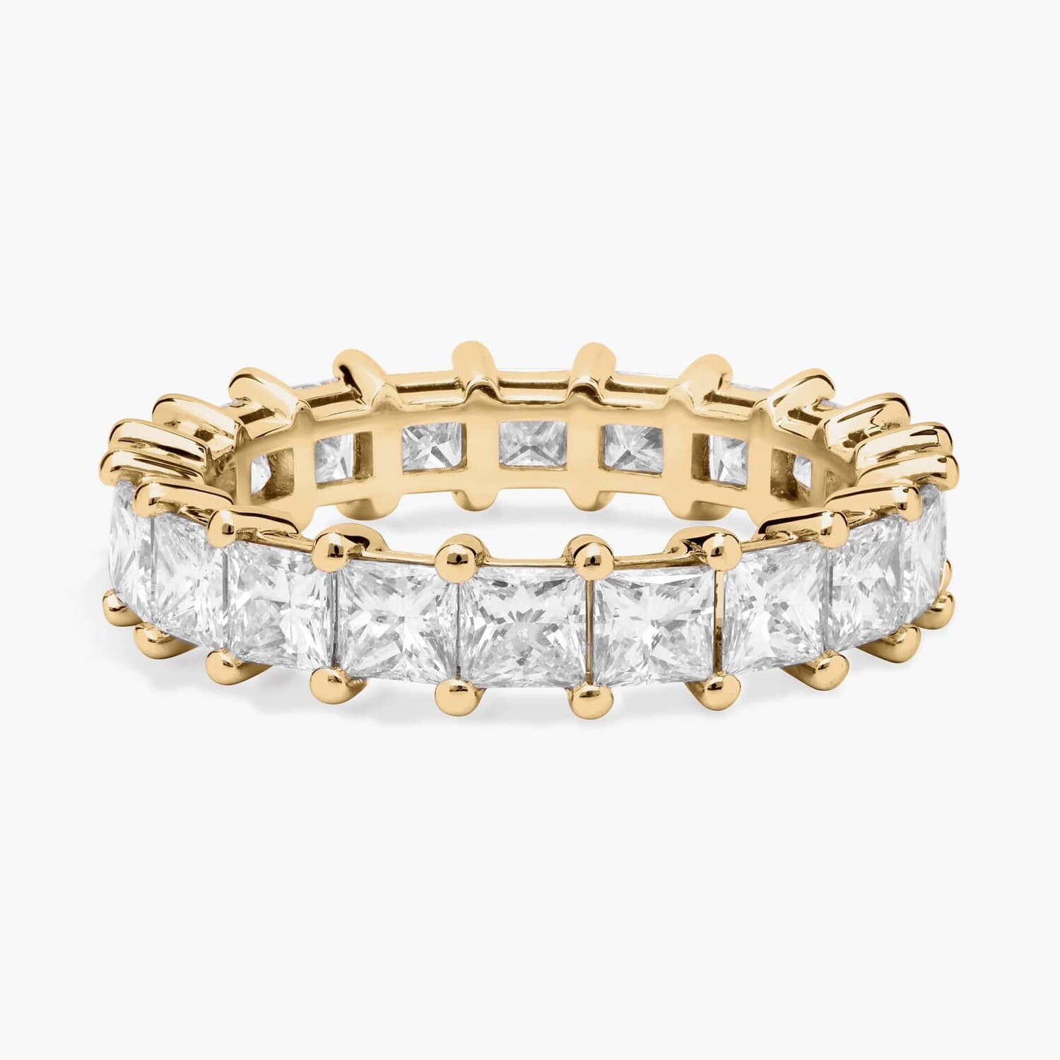 Кольцо Eternity с выращенным в лаборатории бриллиантом огранки «Принцесса» из желтого золота 14 карат (3 карата, двойной цвет — FG / VS2-SI1) Blue Nile
Кольцо Eternity с выращенным в лаборатории бриллиантом огранки «Принцесса» из желтого золота 14 карат (3 карата, двойной цвет — FG / VS2-SI1) Blue Nile