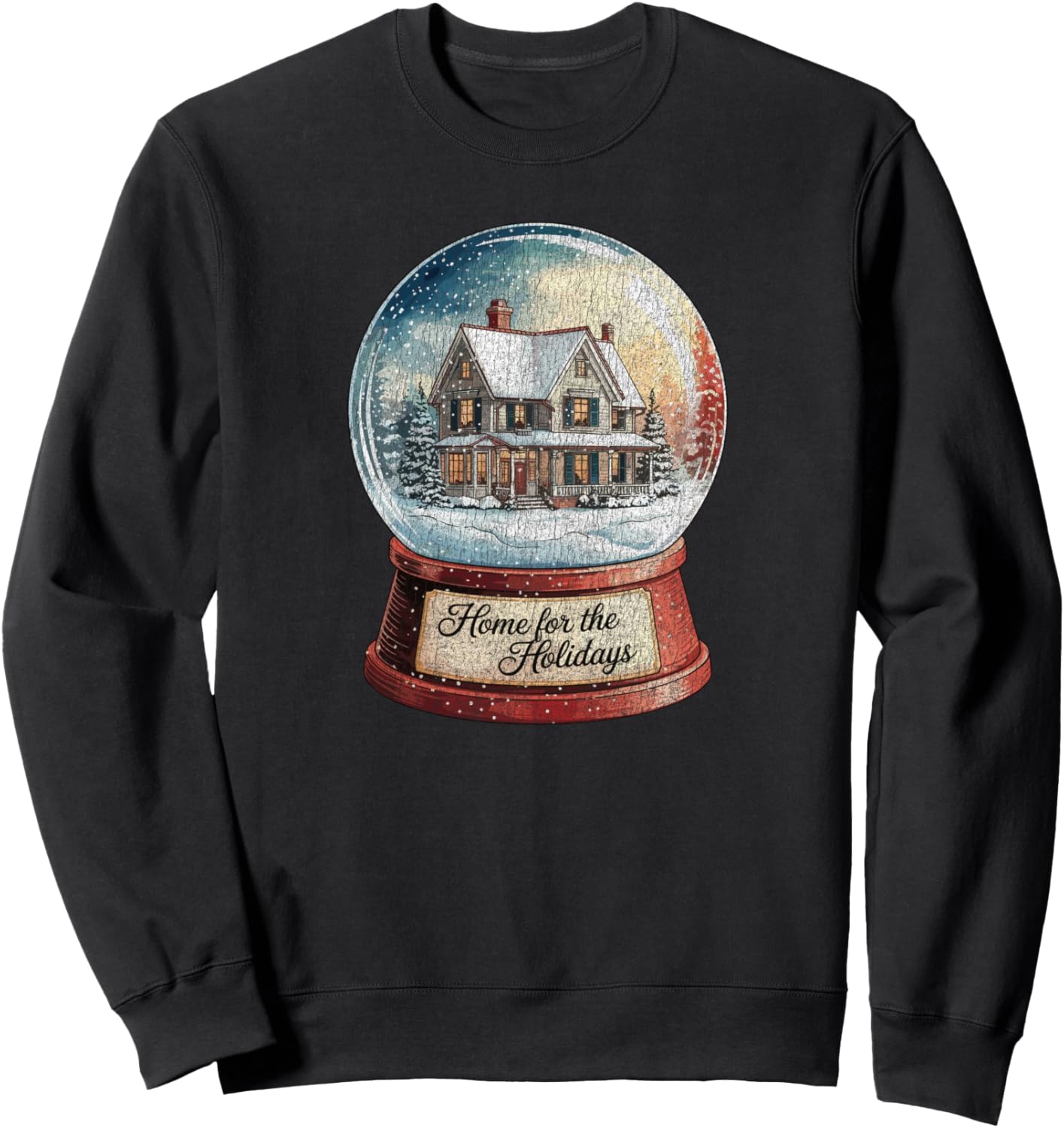 Рождественский снежный шар, зимний домик, уютная рождественская толстовка Christmas Cute Arts, черный
Рождественский снежный шар, зимний домик, уютная рождественская толстовка Christmas Cute Arts, черный