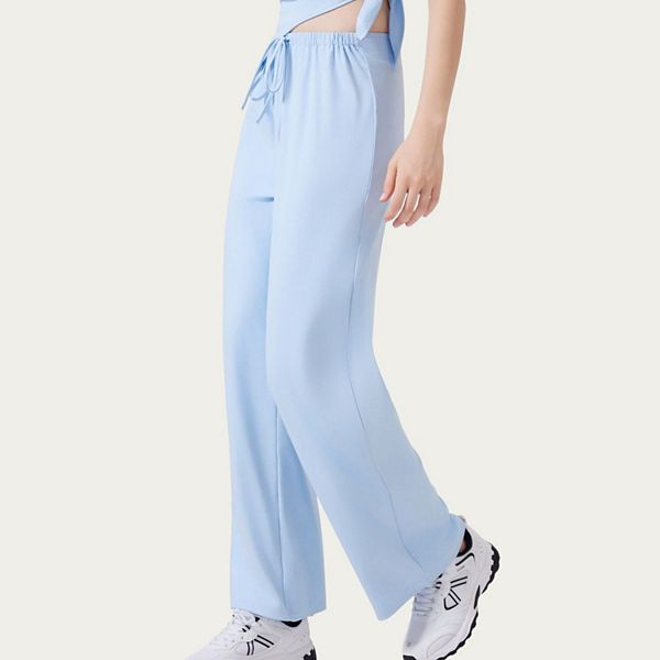 Женские спортивные брюки с высокой талией, шнурком и свободным кроем Anna-Kaci, Light Blue
Женские спортивные брюки с высокой талией, шнурком и свободным кроем Anna-Kaci, Light Blue