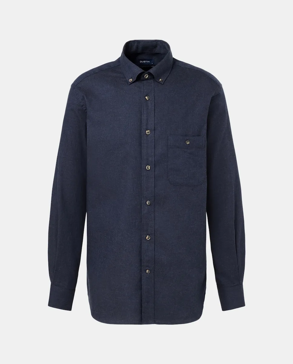 Рубашка с длинным рукавом из гладкой ткани веллела, классический узор Dustin, темно-синий
Рубашка с длинным рукавом из гладкой ткани веллела, классический узор Dustin, темно-синий