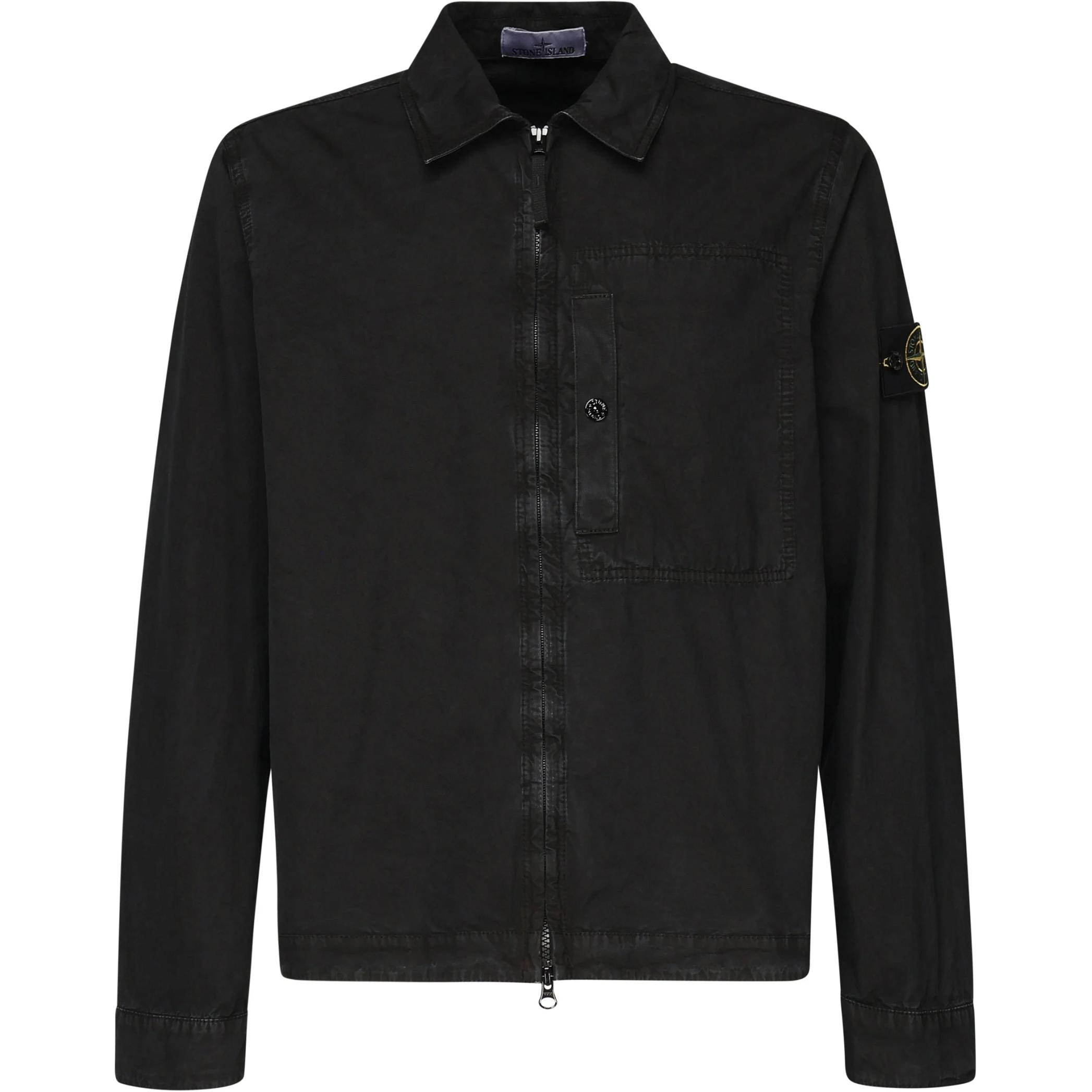 STONE ISLAND Застёгивающаяся на молнию рубашка-куртка с нашивкой компас, Black
STONE ISLAND Застёгивающаяся на молнию рубашка-куртка с нашивкой компас, Black