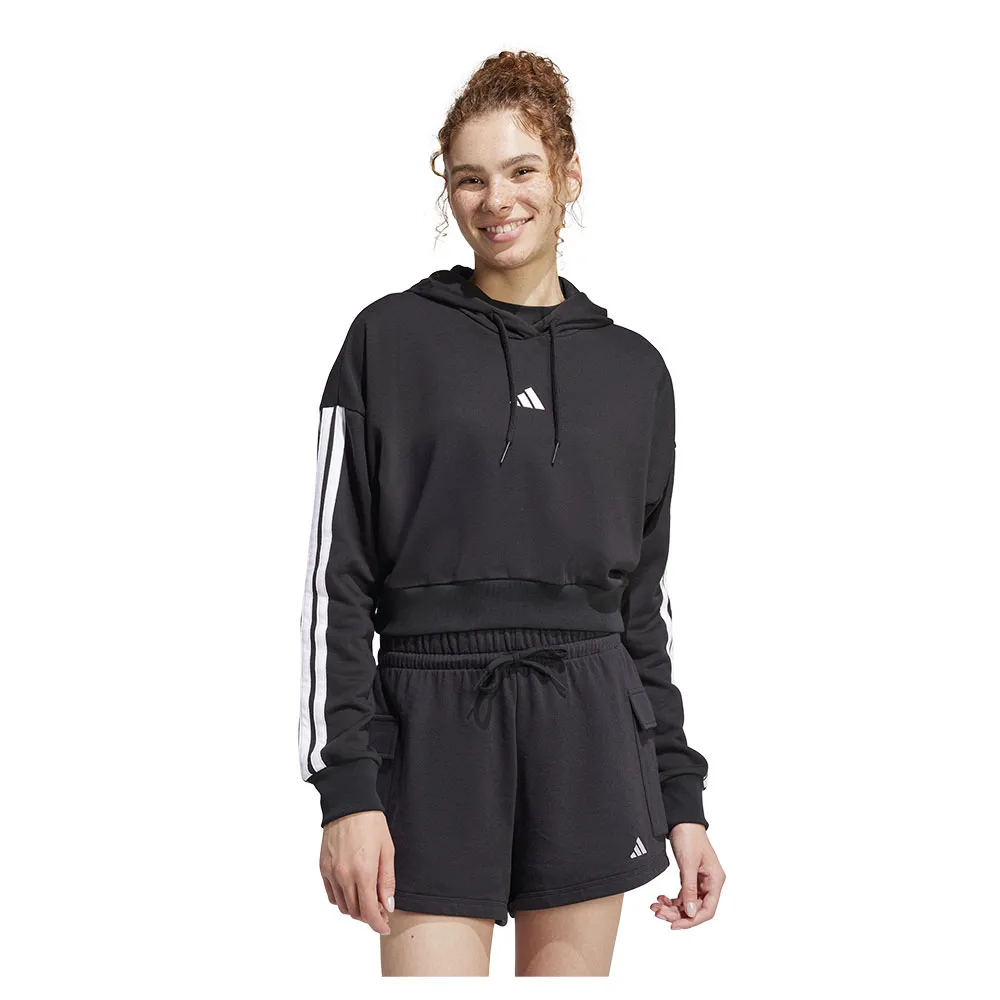 Худи adidas Essentials 3 Stripes French Terry Crop, черный
Худи adidas Essentials 3 Stripes French Terry Crop, черный