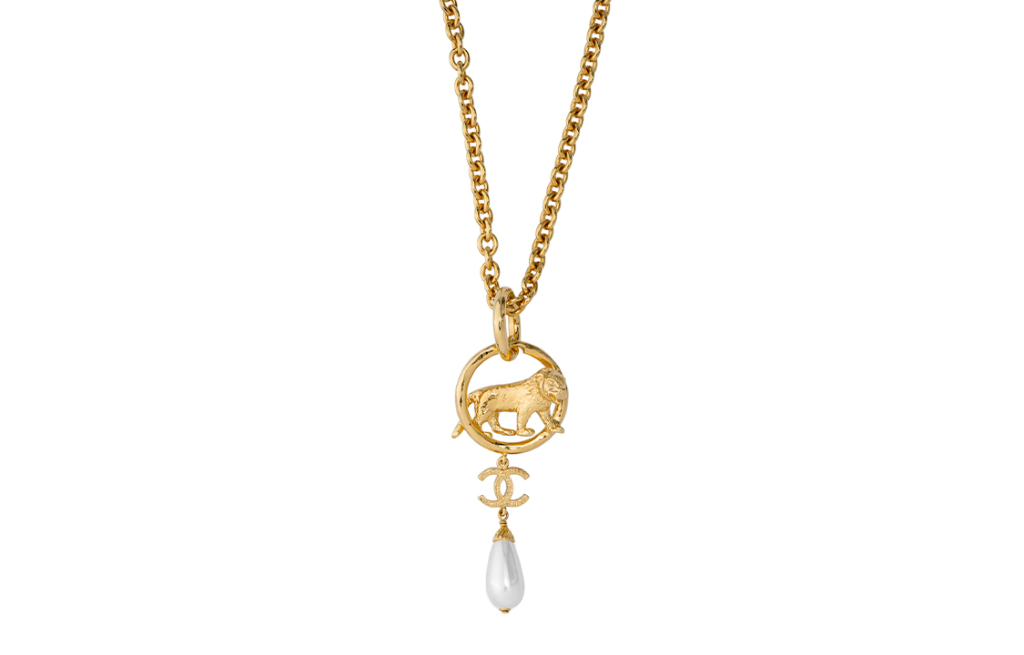 Львиное металлическое ожерелье для женщин CHANEL, золото
Львиное металлическое ожерелье для женщин CHANEL, золото