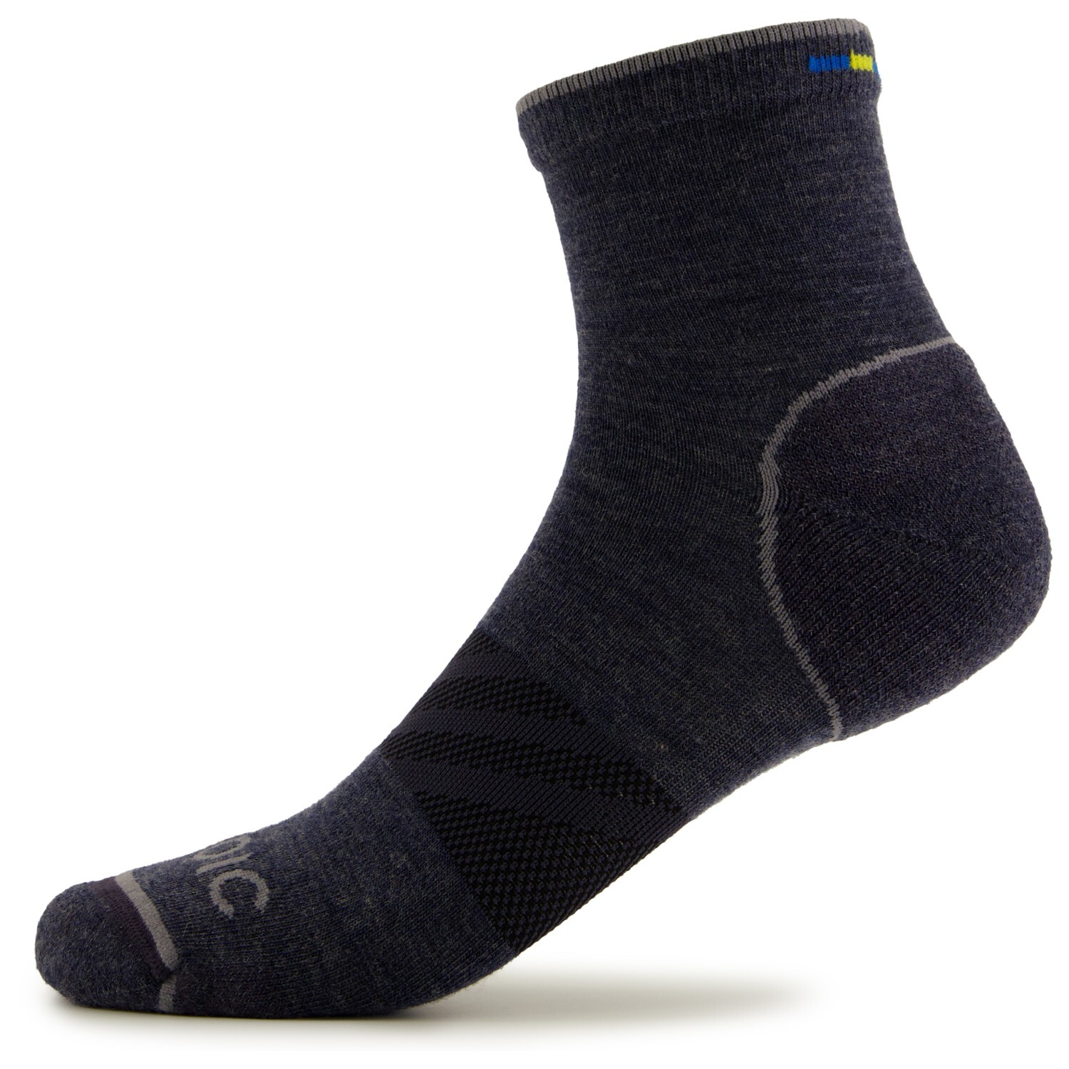 Походные носки Stoic Merino Outdoor Quarter Socks Tech, цвет Navy Melange 
Походные носки Stoic Merino Outdoor Quarter Socks Tech, цвет Navy Melange