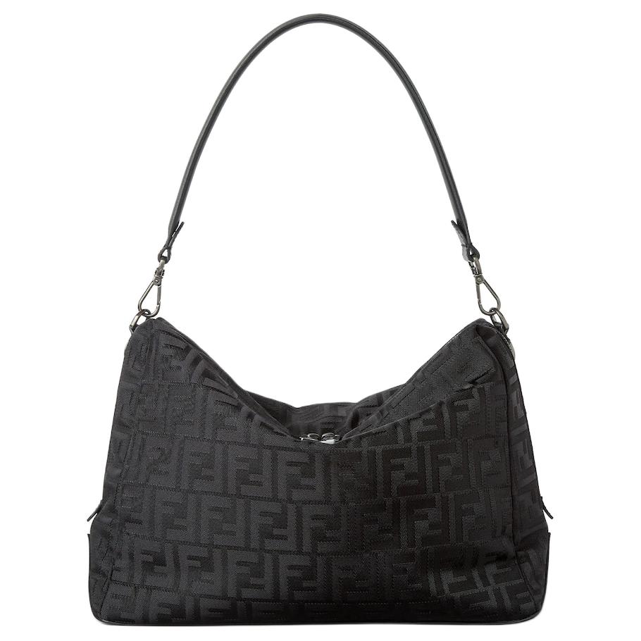 Нейлоновая сумка FF, большая унисекс сумка через плечо black FENDI, Set (Bag+Dust Bag)
Нейлоновая сумка FF, большая унисекс сумка через плечо black FENDI, Set (Bag+Dust Bag)