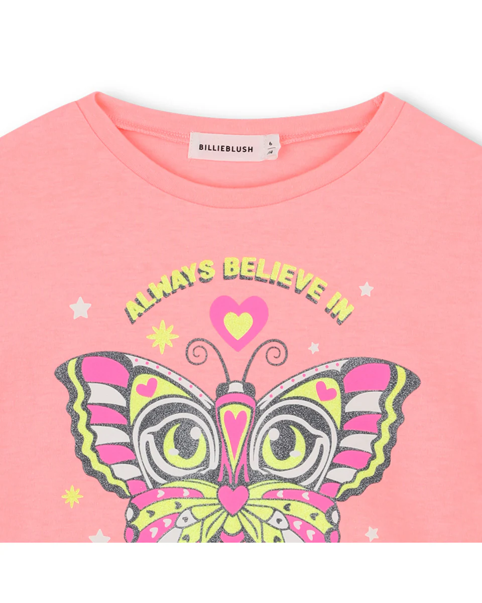 Детская футболка с длинным рукавом и принтом спереди Billieblush, лососевый
Детская футболка с длинным рукавом и принтом спереди Billieblush, лососевый