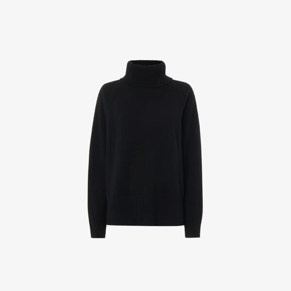 Водолазка свободного кроя из кашемира Whistles, черный
Водолазка свободного кроя из кашемира Whistles, черный