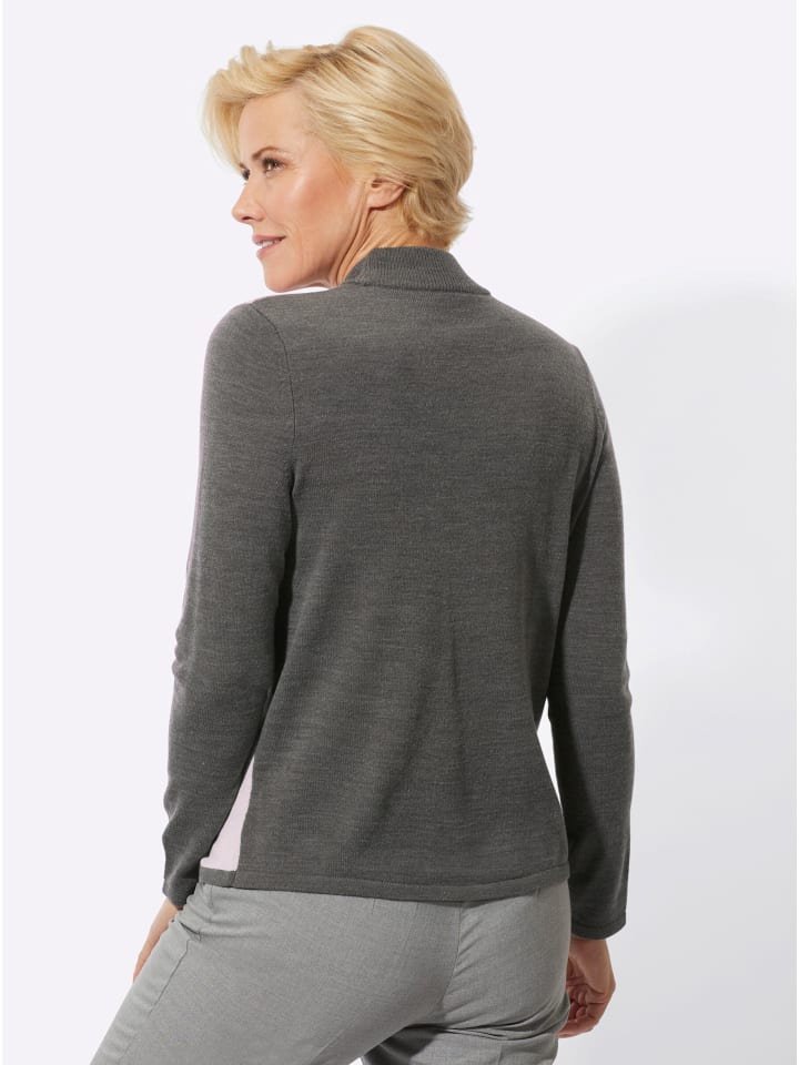 Свитер с воротником-стойкой в графитово-бордовом узоре WITT WEIDEN
Свитер с воротником-стойкой в графитово-бордовом узоре WITT WEIDEN