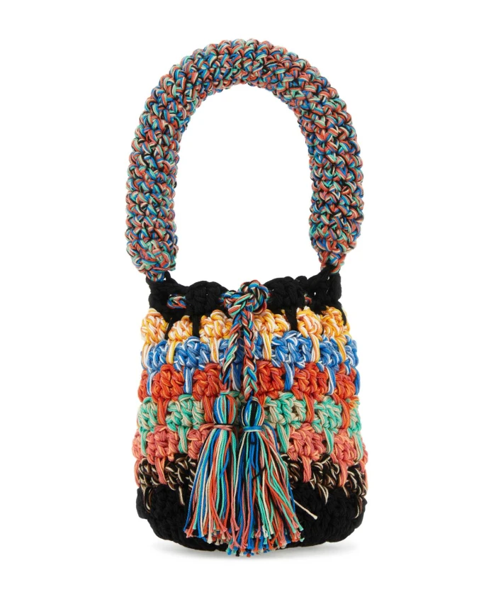 Стильная сумочка крючком Alanui, мультиколор
Стильная сумочка крючком Alanui, мультиколор