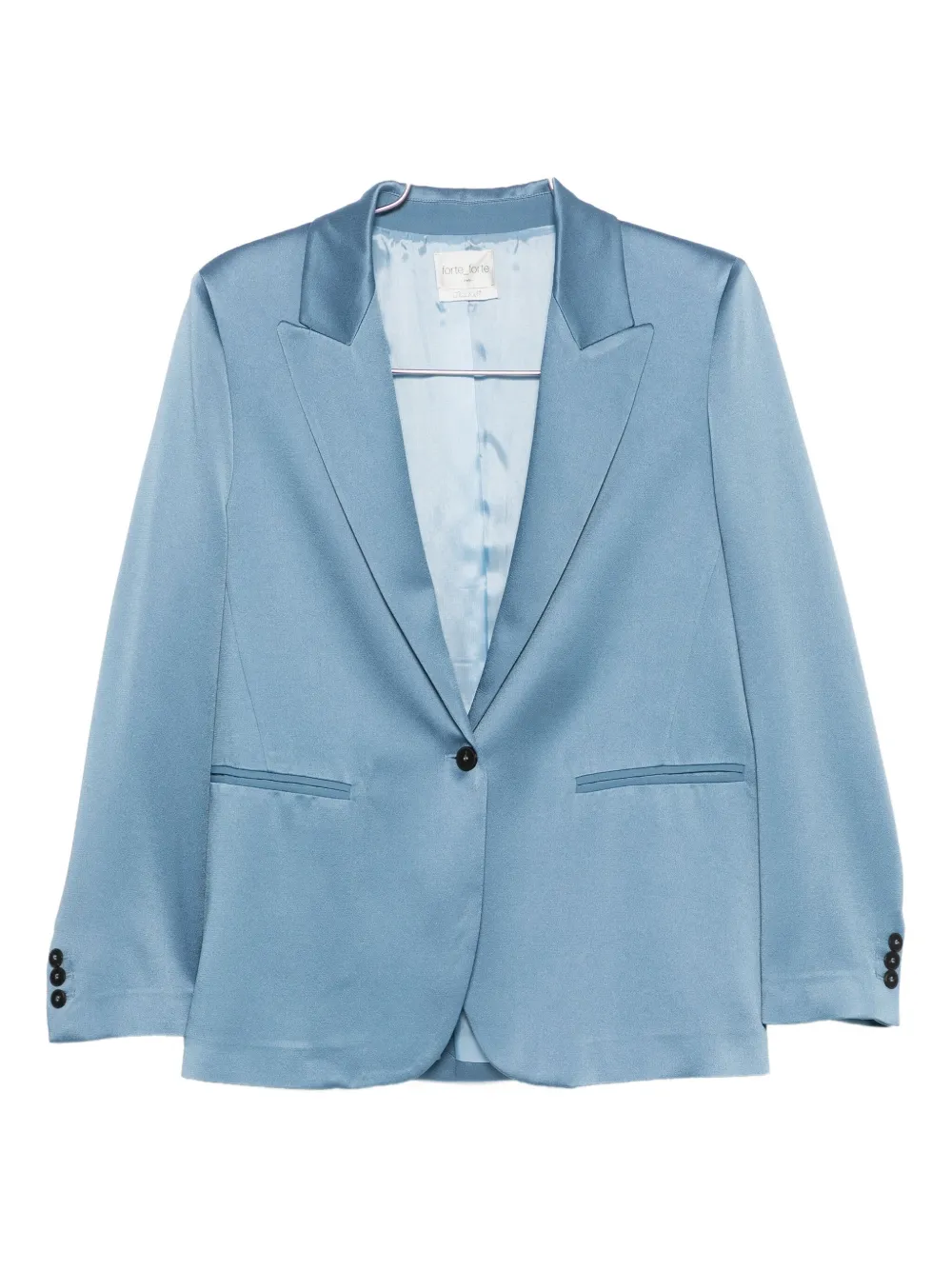 Однобортный пиджак с заостренными лацканами Forte Forte, синий
Однобортный пиджак с заостренными лацканами Forte Forte, синий
