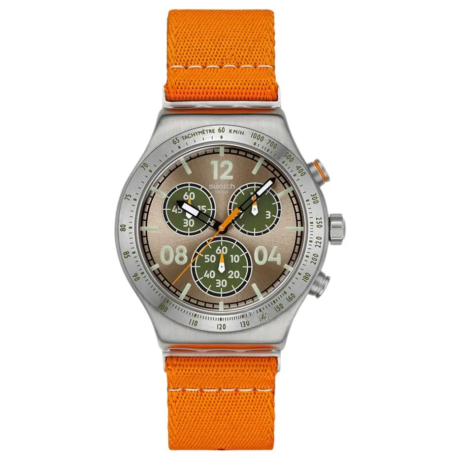 SWATCH Коллекция ESSENTIALS кварцевый механизм унисекс часы 49 мм коричневый циферблат корпус из нержавеющей стали тканевый ремешок
SWATCH Коллекция ESSENTIALS кварцевый механизм унисекс часы 49 мм коричневый циферблат корпус из нержавеющей стали тканевый ремешок