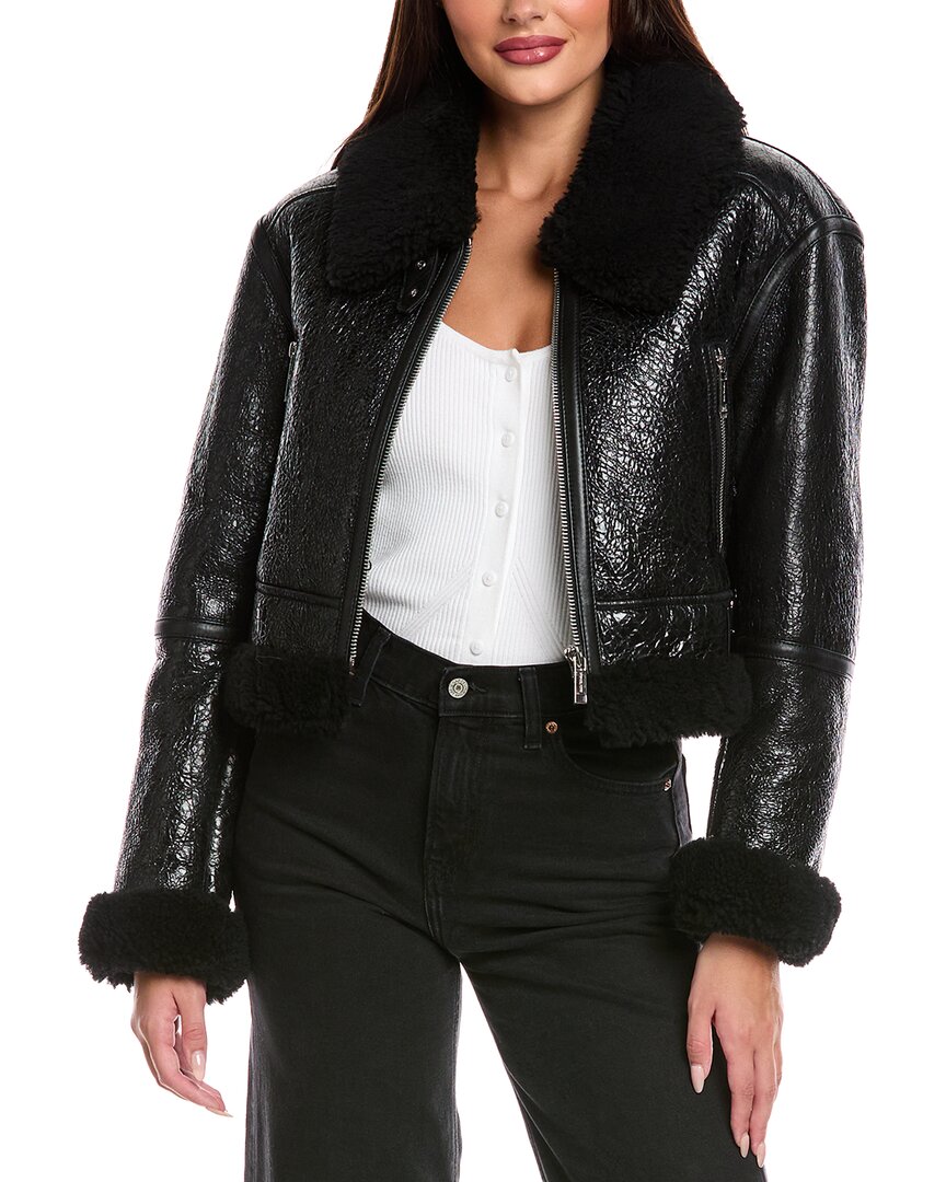 MICHAEL Michael Kors укороченная куртка из овчины, черный
MICHAEL Michael Kors укороченная куртка из овчины, черный