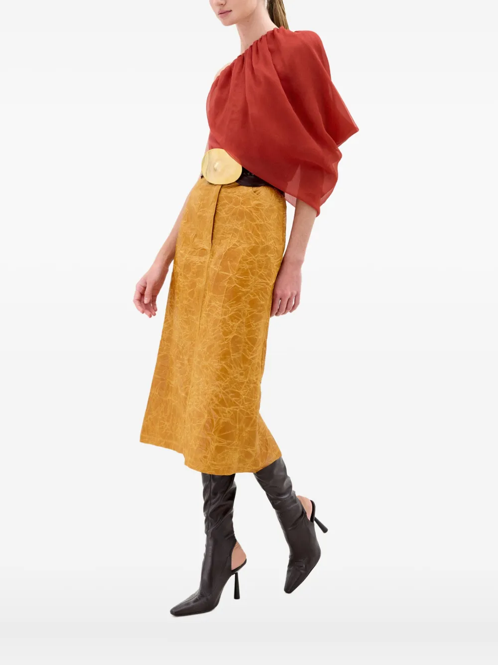 Топ Adil на одно плечо с драпировкой Silvia Tcherassi, красный
Топ Adil на одно плечо с драпировкой Silvia Tcherassi, красный