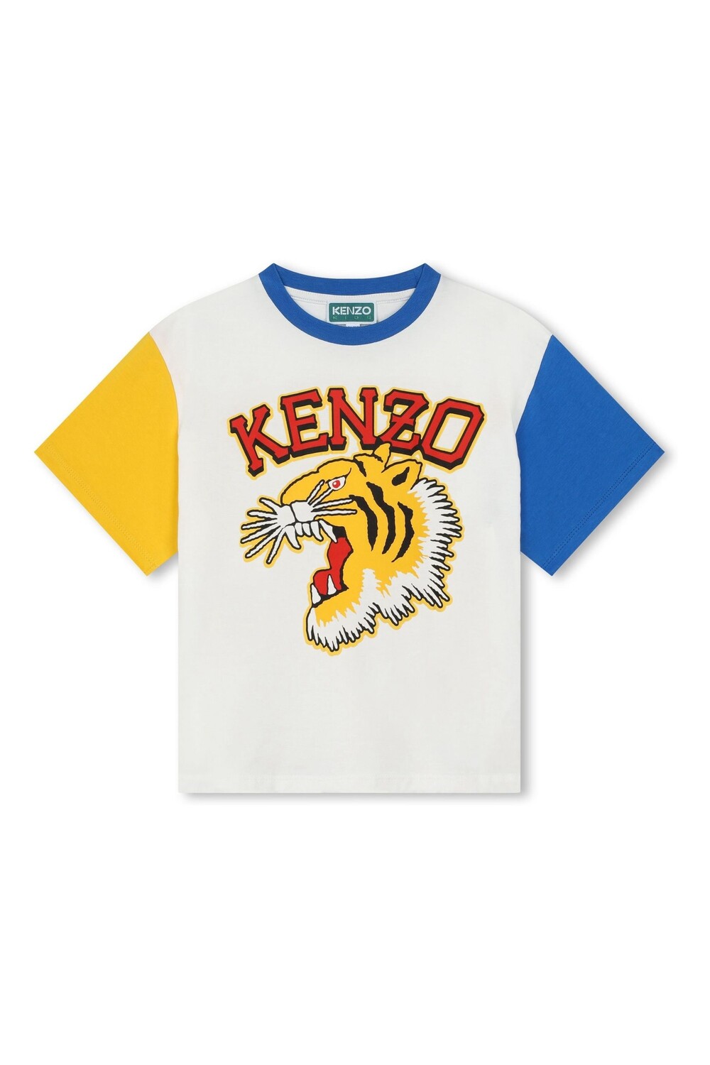 Детская университетская футболка Kenzo Tiger с короткими рукавами в цветных блоках Kenzo Kids, бежевый
Детская университетская футболка Kenzo Tiger с короткими рукавами в цветных блоках Kenzo Kids, бежевый