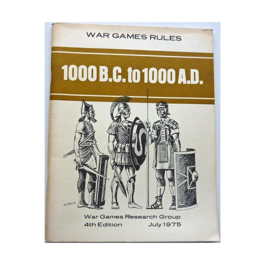 Правила военных игр с 1000 г. до н.э. по 1000 г. н.э. (4-е издание), War Games Rules (Wargames Research Group)
Правила военных игр с 1000 г. до н.э. по 1000 г. н.э. (4-е издание), War Games Rules (Wargames Research Group)