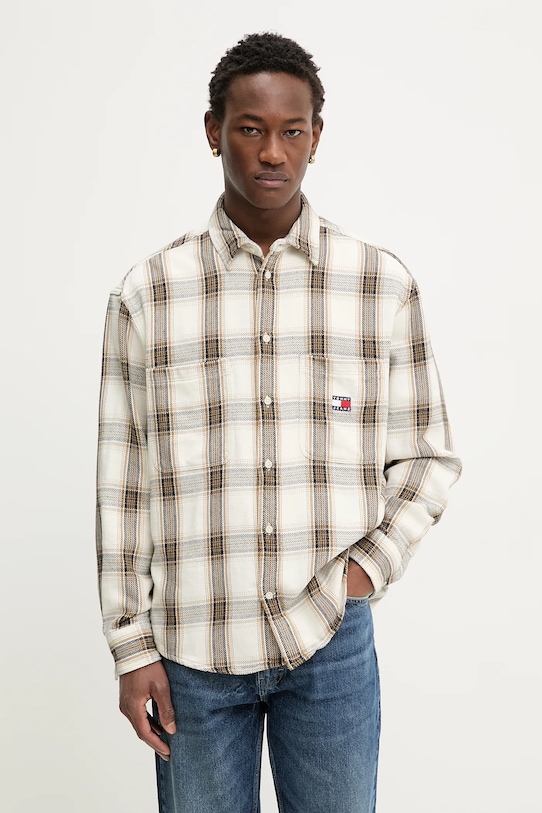 Хлопковая рубашка Tommy Jeans, бежевый
Хлопковая рубашка Tommy Jeans, бежевый