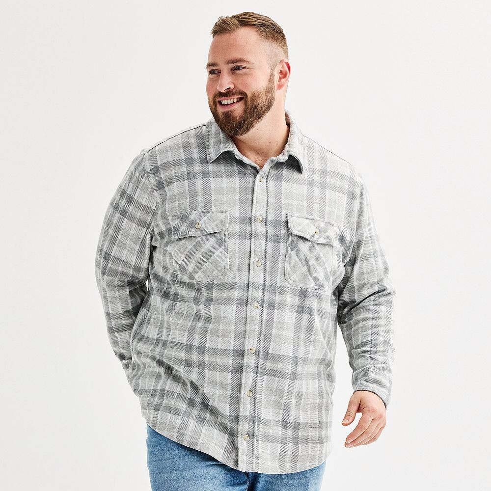 Вязаная рубашка на пуговицах с длинными рукавами Big & Tall Sonoma Goods For Life, цвет Gray Plaid
Вязаная рубашка на пуговицах с длинными рукавами Big & Tall Sonoma Goods For Life, цвет Gray Plaid