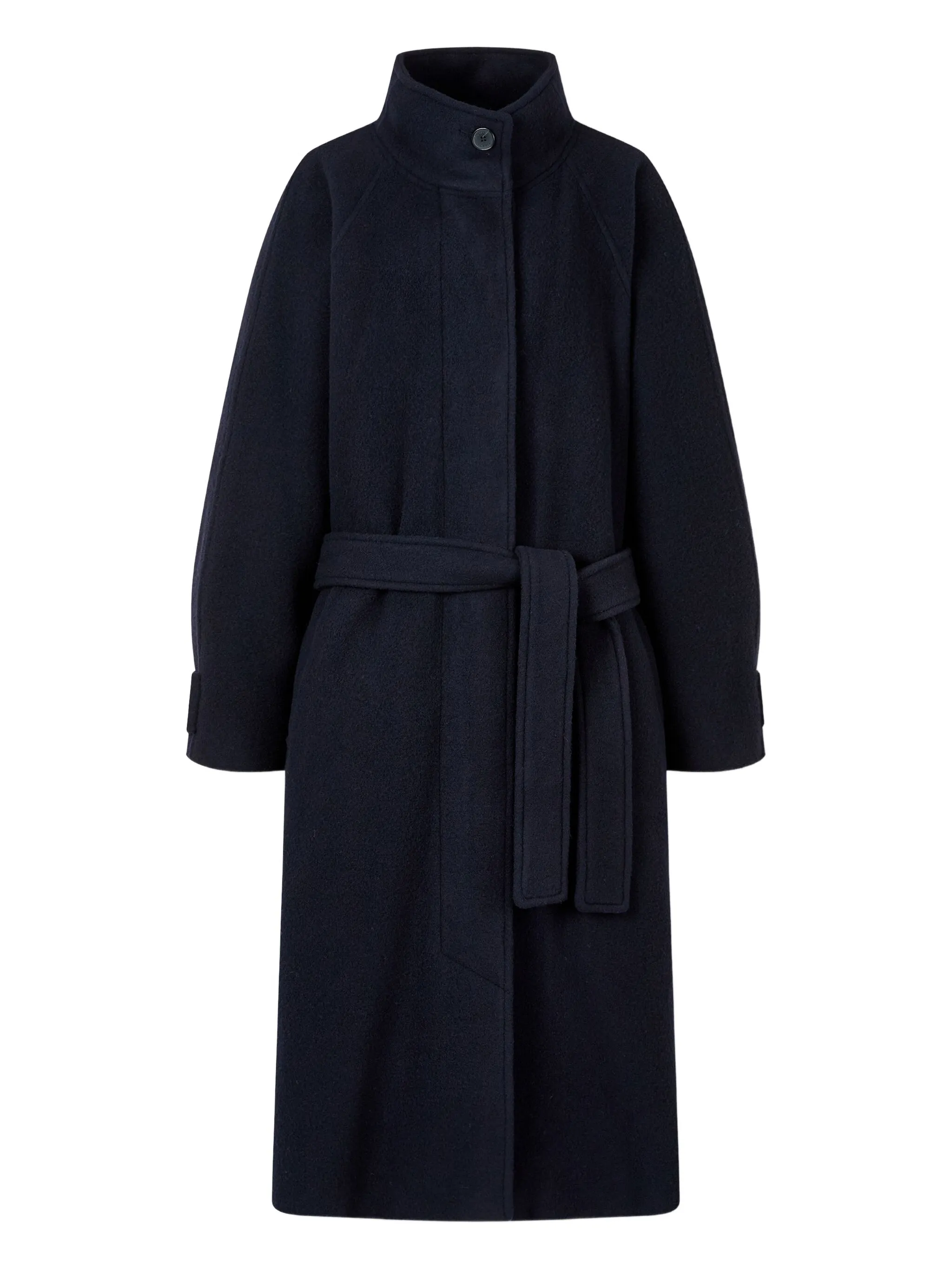 Пальто с высоким воротником и поясом Studio Tomboy, синий
Пальто с высоким воротником и поясом Studio Tomboy, синий