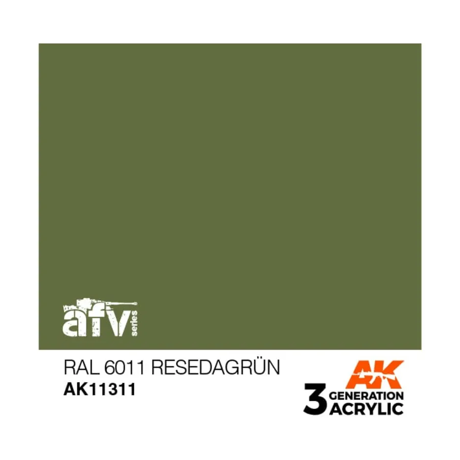 RAL 6011 Резедагрун, 3rd Gen Acrylic - AFV
RAL 6011 Резедагрун, 3rd Gen Acrylic - AFV