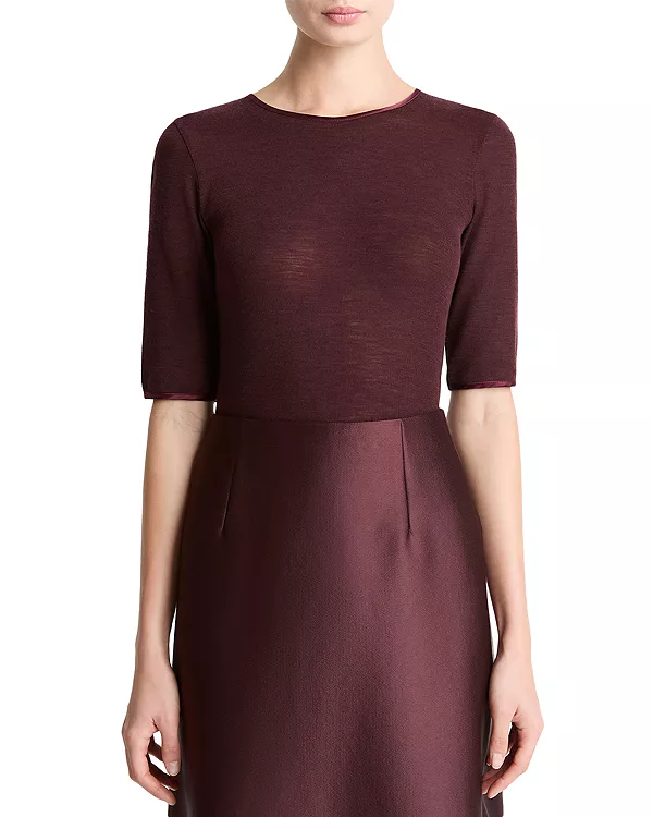 Шерстяной свитер с круглым вырезом Vince, красный
Шерстяной свитер с круглым вырезом Vince, красный