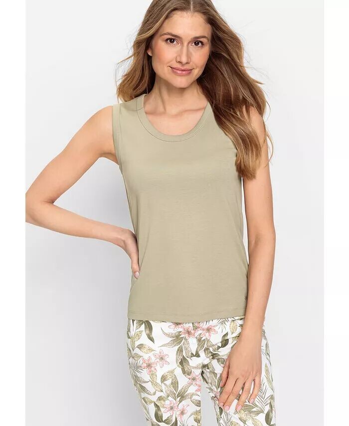 Женская рубашка без рукавов с круглым вырезом из 100% хлопка Olsen, белый
Женская рубашка без рукавов с круглым вырезом из 100% хлопка Olsen, белый