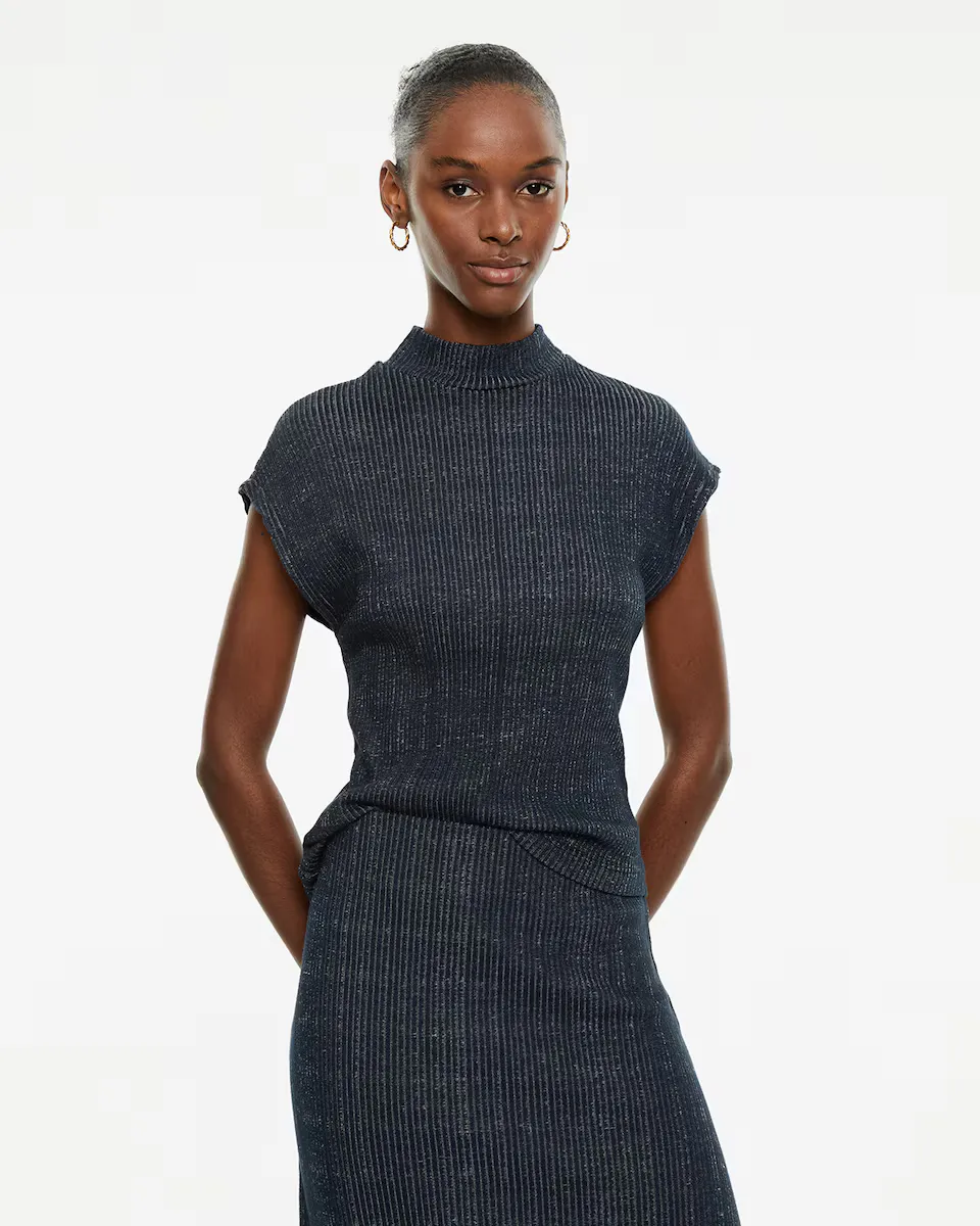 Женский топ в рубчик с воротником Перкинс System Action, синий
Женский топ в рубчик с воротником Перкинс System Action, синий