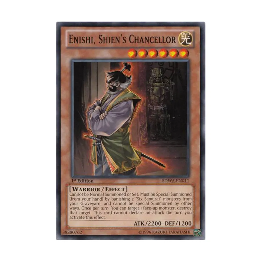 CCG Эниши — канцлер Шиен (общий), Yu-Gi-Oh - Structure Deck - Samurai Warlords - Singles
CCG Эниши — канцлер Шиен (общий), Yu-Gi-Oh - Structure Deck - Samurai Warlords - Singles