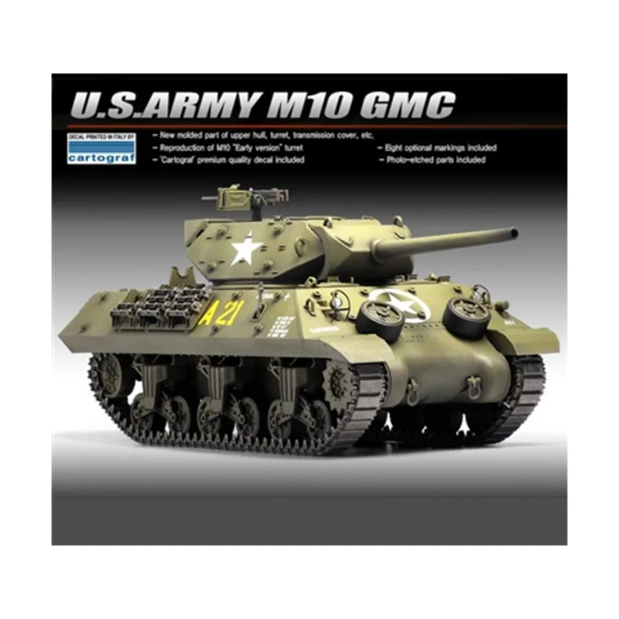 M10 GMC Армии США, Military Model Kits (1:35) (Academy Hobby)
M10 GMC Армии США, Military Model Kits (1:35) (Academy Hobby)