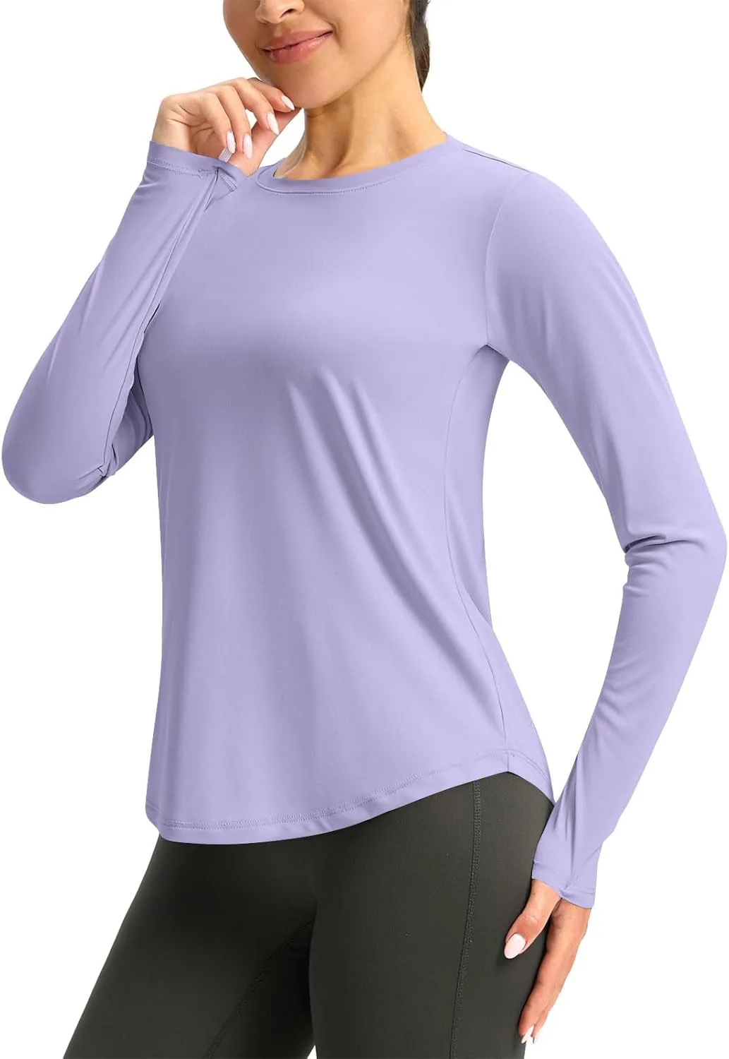 Женская футболка с защитой от солнца UPF 50+, длинный рукав, быстросохнущая
Женская футболка с защитой от солнца UPF 50+, длинный рукав, быстросохнущая