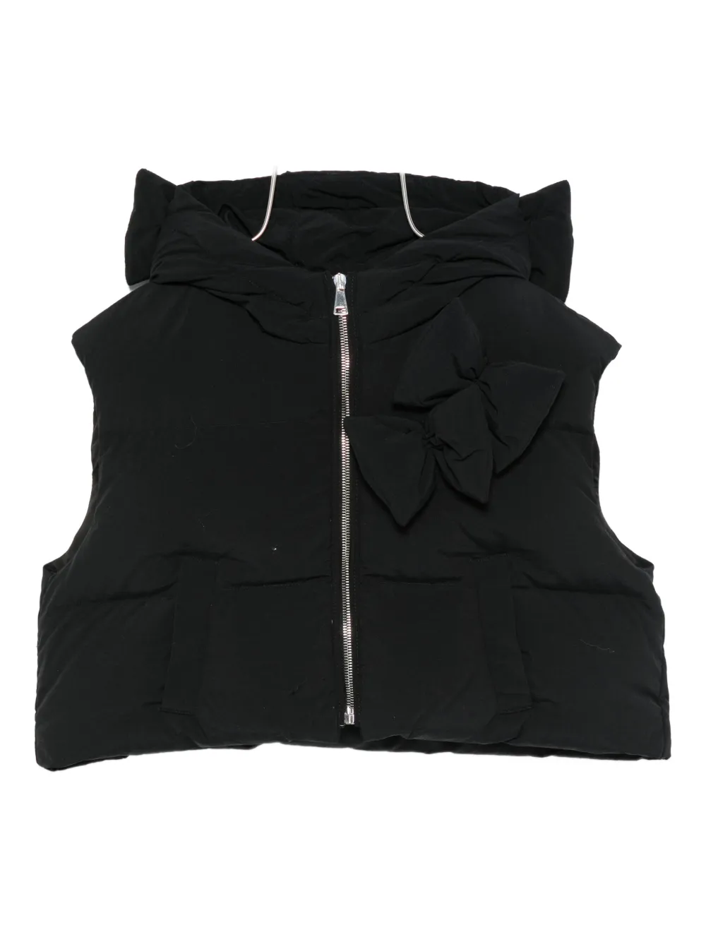 Жилет с капюшоном и бантом Simonetta, черный
Жилет с капюшоном и бантом Simonetta, черный