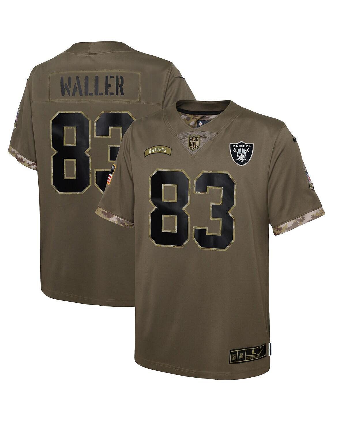 Джерси Big Boys Даррена Уоллера Olive Las Vegas Raiders 2022 Salute To Service Player Limited Nike
Джерси Big Boys Даррена Уоллера Olive Las Vegas Raiders 2022 Salute To Service Player Limited Nike