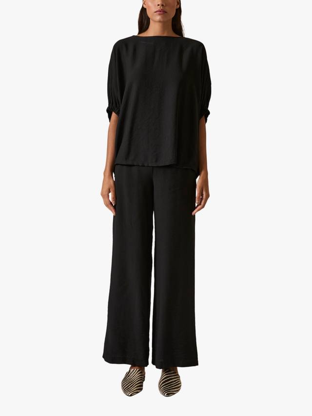 Топ с круглым вырезом и рукавом летучая мышь James Lakeland, Black
Топ с круглым вырезом и рукавом летучая мышь James Lakeland, Black