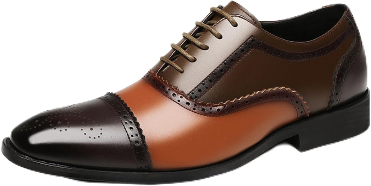 Мужские лоферы-оксфорды с цветной вставкой и перфорацией, модные классические двухцветные кожаные туфли на шнуровке, ручная прошивка, деловые формальные дерби Zeberfi, коричневый
Мужские лоферы-оксфорды с цветной вставкой и перфорацией, модные классические двухцветные кожаные туфли на шнуровке, ручная прошивка, деловые формальные дерби Zeberfi, коричневый